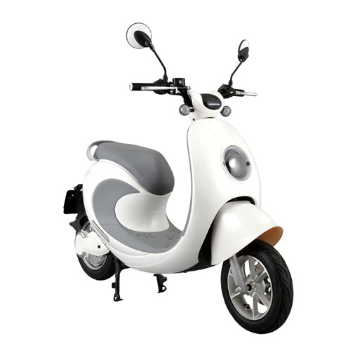 White Motor Scooter