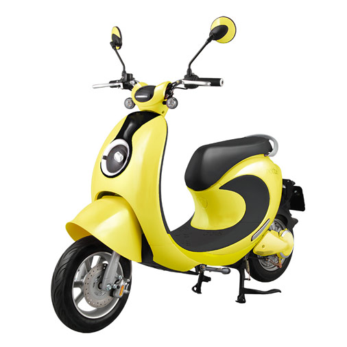 Yellow Motor Scooter